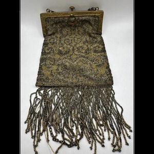 Victorian Era Beaded Coin Purse. Made In France.